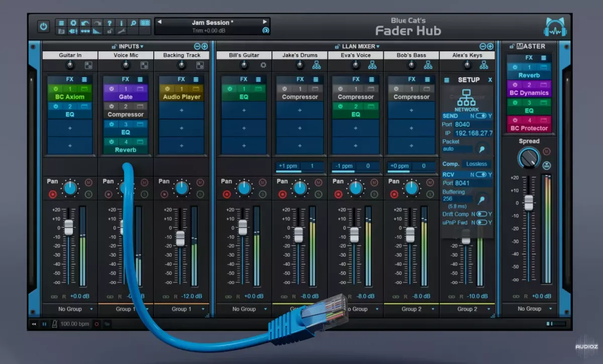 [网络混音流媒体工具] Blue Cat Audio Fader Hub v1.21-TCD [WiN]（56MB）-KK音频资源网