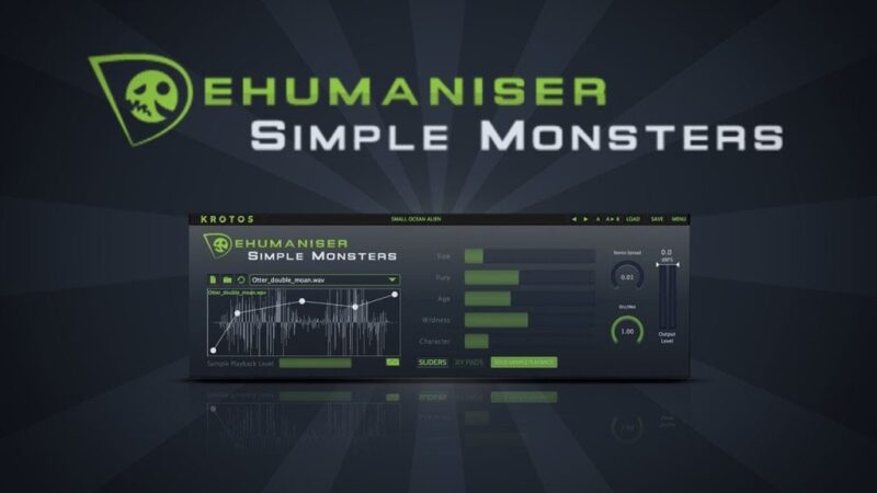 影视怪物音效制作插件!Krotos Dehumaniser Simple Monsters v1.1.4 WIN版-KK音频资源网