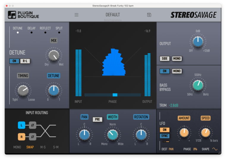 专业立体声效果器!Credland Audio StereoSavage v2.0.1 WIN版-KK音频资源网