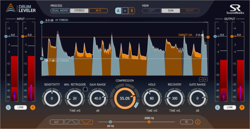 鼓组动态增益插件！Sound Radix Drum Leveler v1.2.0 WIN版-KK音频资源网