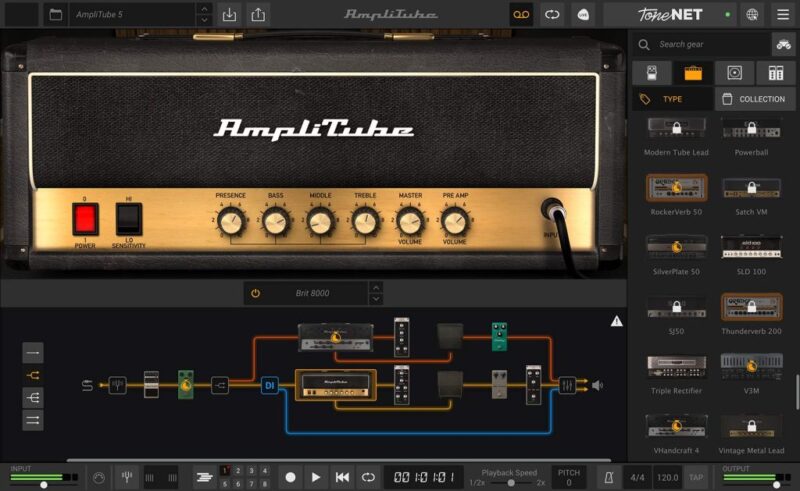 吉他效果器!IK Multimedia AmpliTube 5 Complete v5.6.0 WIN版-KK音频资源网