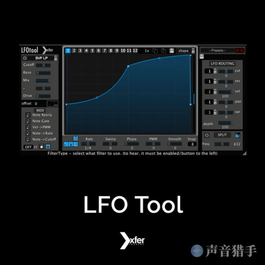 侧链压缩滤波插件！Xfer Records LFOTool v1.762 WIN&MAC-KK音频资源网