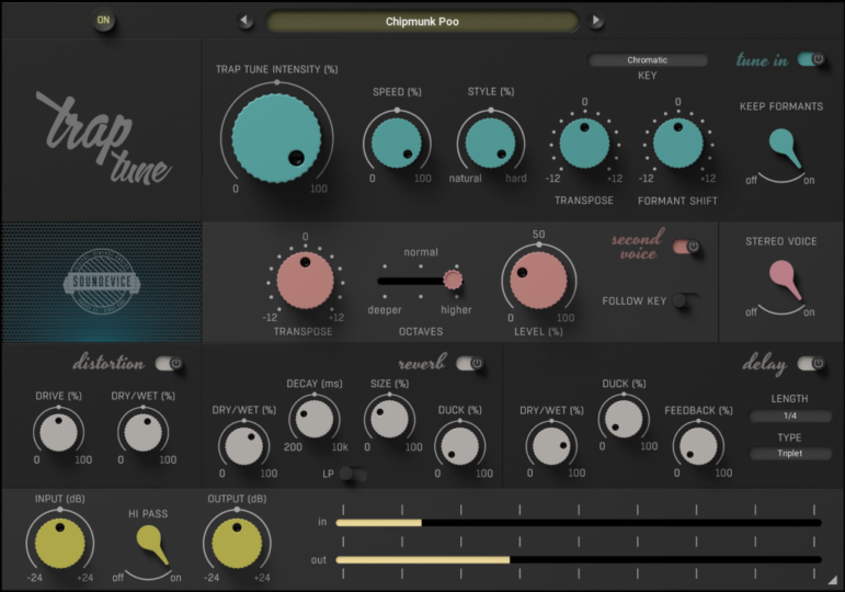 自动和声变声插件!Soundevice Digital TrapTune v.1.2.0 WiN & MAC-KK音频资源网