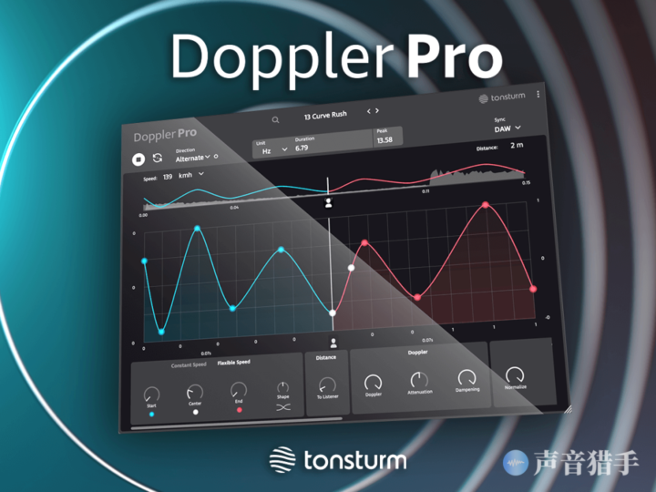 高级多普勒效果器!TONSTRUM DopplerPRO v1.0.0 WIN版-KK音频资源网