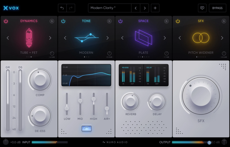 专业人声混音插件!Nuro Audio Xvox v1.0.5 WIN版-KK音频资源网