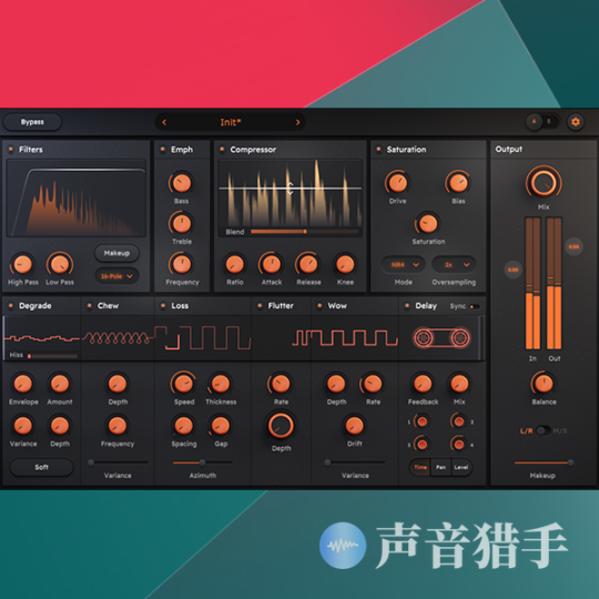 磁带仿真效果器!Impact Soundworks Tape Sculptor v1.0.0 WiN版-KK音频资源网