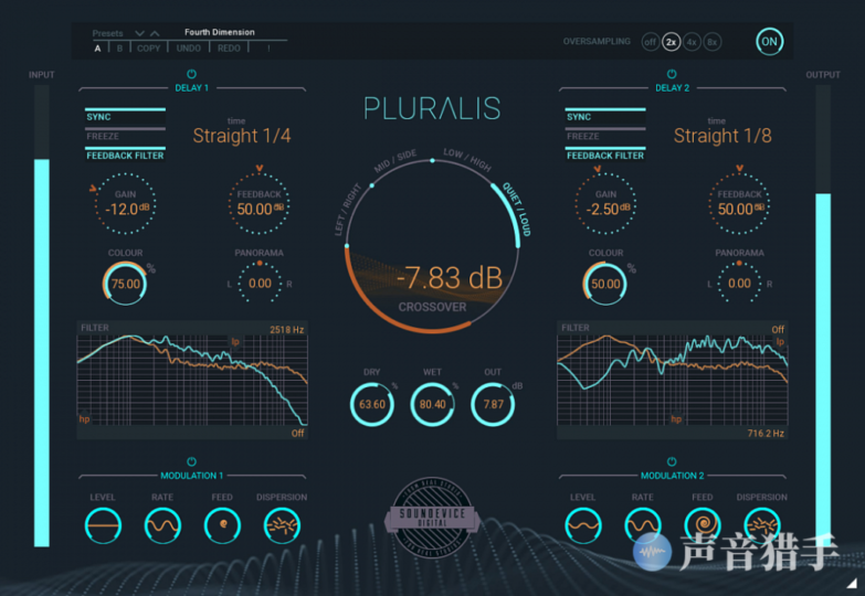 专业延迟效果器!Soundevice Digital Pluralis v1.2 WIN版-KK音频资源网