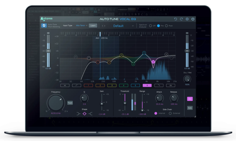 AI人声EQ效果器!Antares Auto-Tune Vocal EQ v1.1.0 CE MacOSX-V.R-KK音频资源网