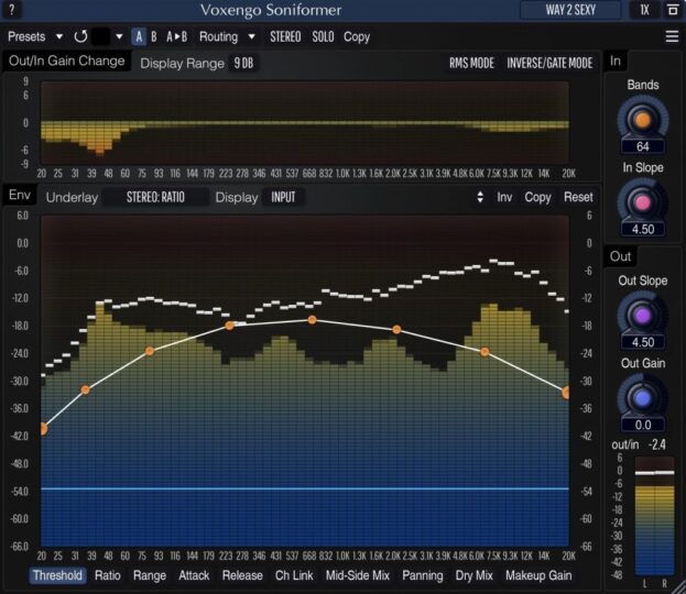 频谱动态效果器!Voxengo Soniformer Spectral Dynamics Processor v3.14 WIN版-KK音频资源网