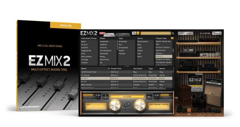 综合混音母带处理效果器!Toontrack EZmix v2.2.3 WIN&MAC-KK音频资源网