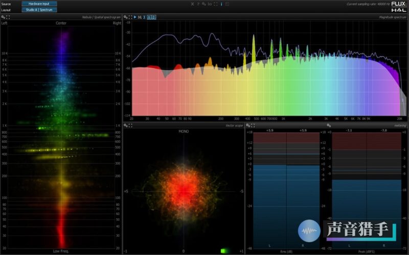 实时频谱仪 Flux Pure Analyzer v1.10.4 WIN版-KK音频资源网