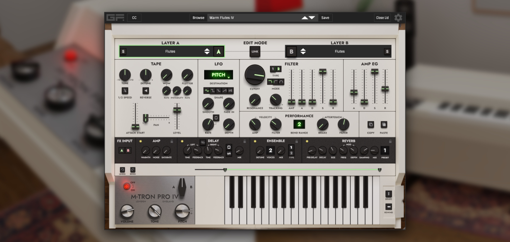 经典合成器！GForce Software M-Tron Pro IV v1.0.0 WiN版