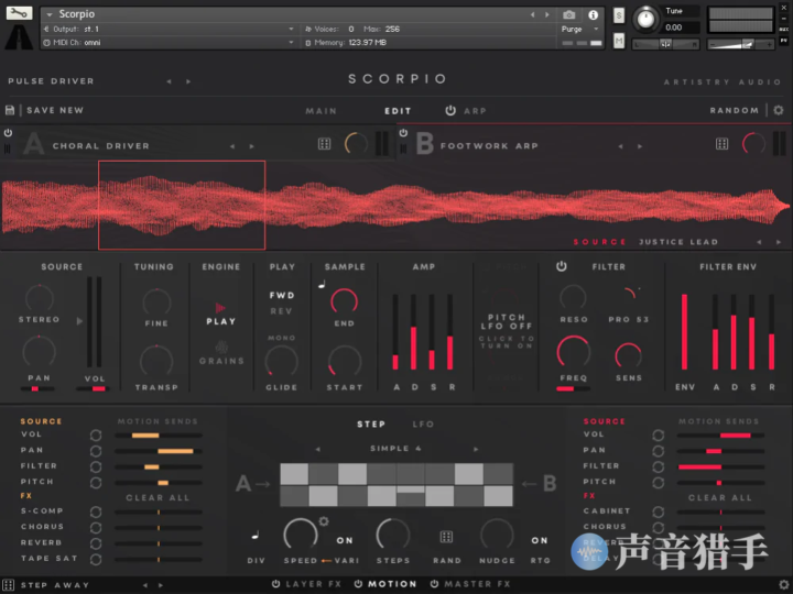 合成器循环音色库!Artistry Audio Scorpio v1.1 KONTAKT-KK音频资源网
