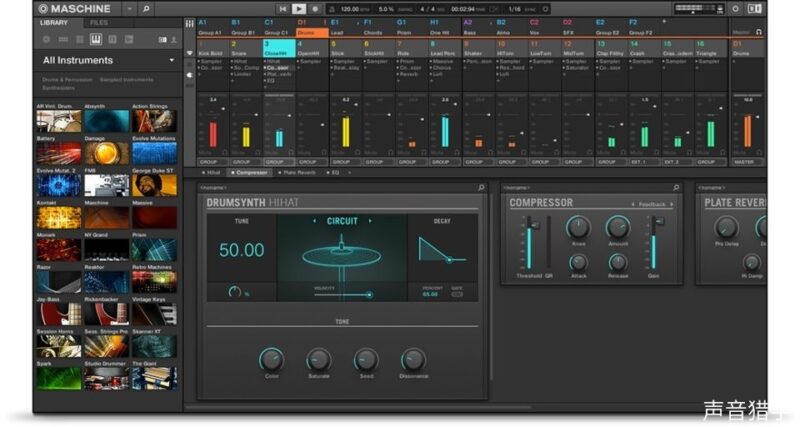 节奏工作站！Native Instruments Maschine v2.16.1 WiN版（更新修复Rev2版）-KK音频资源网