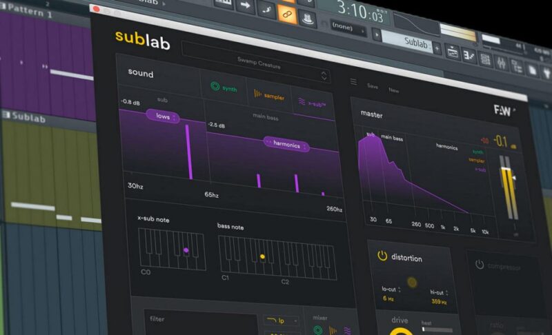超现代低音合成器！FAW SubLab XL v1.0.0 WIN & [U2B] macOS-KK音频资源网