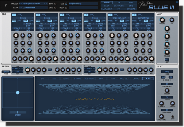 第三代蓝色合成器 Rob Papen Blue3 v1.0.0 WIN版