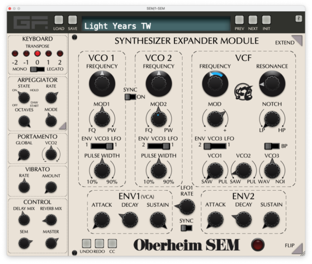 模块模拟合成器插件!GForce Oberheim SEM v1.0.0 WiN&MAC-KK音频资源网