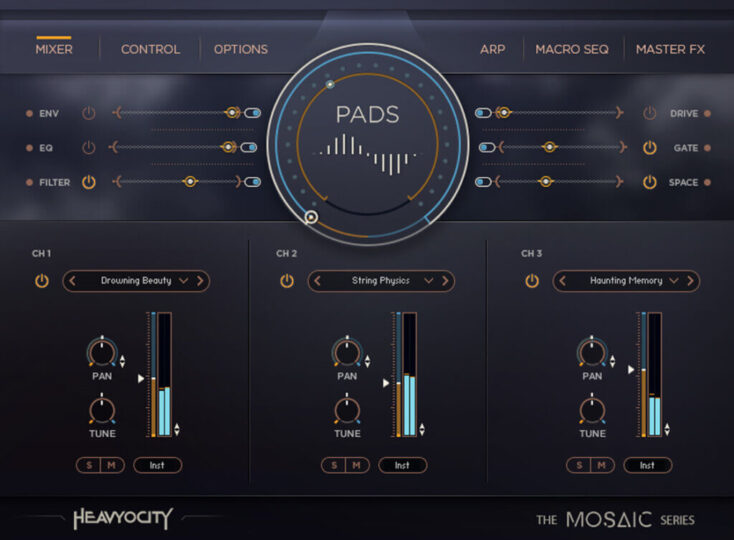 工业电影铺底音色!Heavyocity Mosaic Pads KONTAKT-KK音频资源网