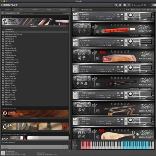 中国民族乐器空音3代康泰克版 Kong Audio Chinee Kontakt 24件套移植版-KK音频资源网