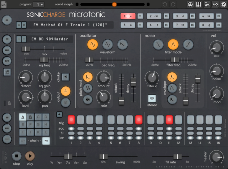 人工智能鼓合成器！Sonic Charge Microtonic v3.3.4 WIN版（含附加内容、安装教程）-KK音频资源网