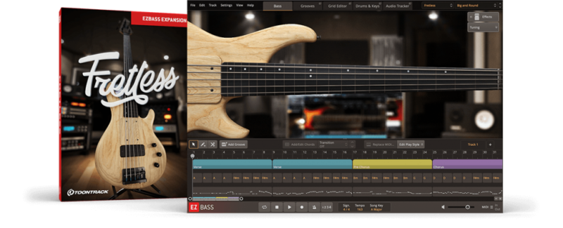无品顶级贝司 Toontrack Fretless EBX Full v1.0.2 OSX-KK音频资源网