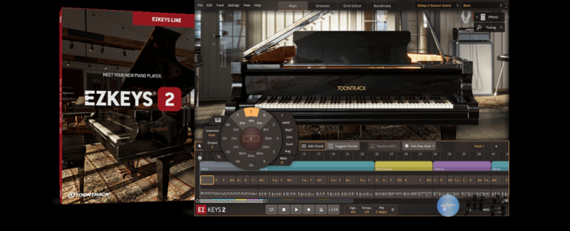 全新自动钢琴音源2代!Toontrack EZkeys v2.0.0 WIN&MAC&Core Library-KK音频资源网