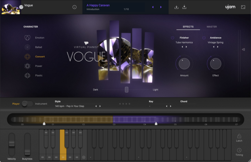 你手里会自动演奏的钢琴家!UJAM Virtual Pianist VOGUE v1.0.0 WIN版-KK音频资源网