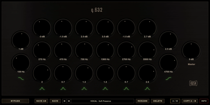 传奇母带均衡复刻效果器!Kush Audio Q 632 v1.0.0 WIN版-KK音频资源网
