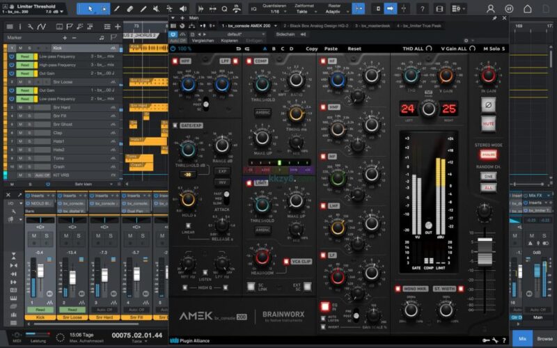 插件联盟系列梦幻通道条插件!Plugin Alliance bx_console AMEK 200 v1.0.0 WIN版-KK音频资源网