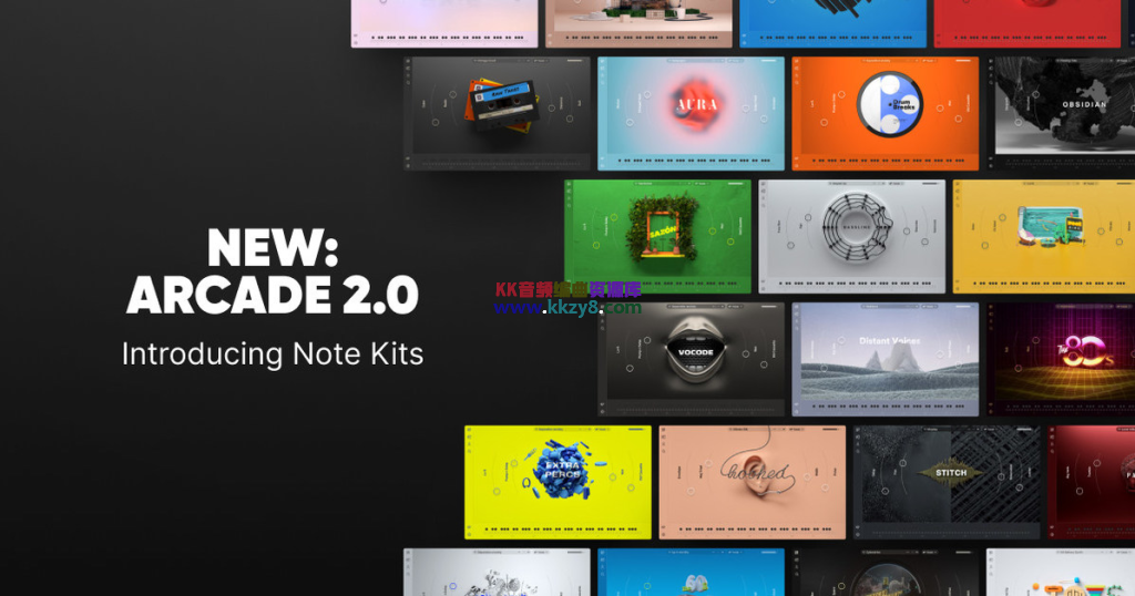 超现代电子合成器完整版！Output Arcade v2.2.0 WIN&MAC&完整扩展音色包（2024新年整合版）-KK音频资源网