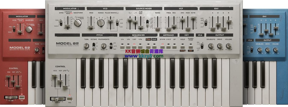 80年代硬件仿真合成器！Softube Model 82 Sequencing Mono Synth v2.5.67 WIN版-KK音频资源网