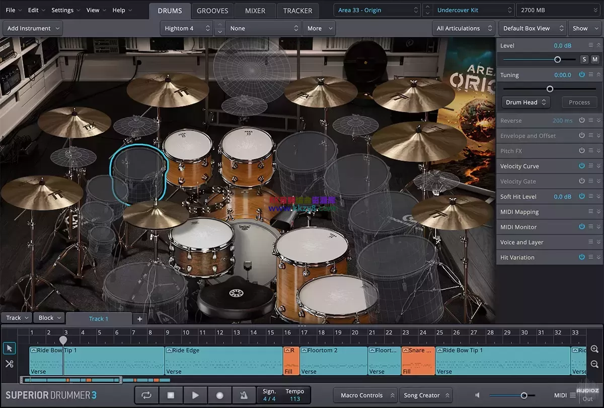 Toontrack Area 33 Origin SDX(音库)截图 Toontrack Area 33 Origin SDX(音库)截图