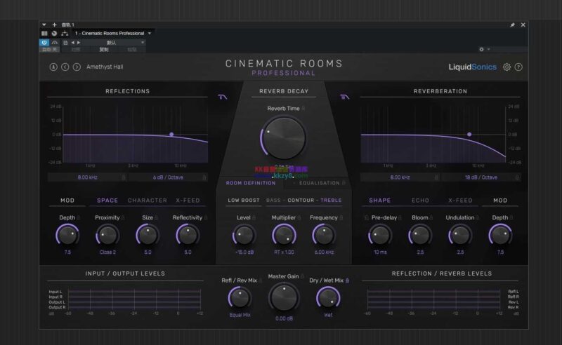 已提取免安装LiquidSonics第七天堂room混响【VST3】-KK音频资源网