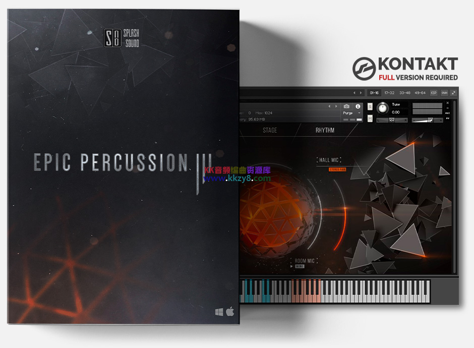 史诗级打击乐大鼓音色库!Splash Sound Epic Percussion 3 KONTAKT