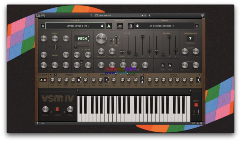 虚拟弦乐合成器v4音源!GForce VSM IV v1.0.0 WIN&MAC(含11G虚拟弦乐合成器v3版音色库)-KK音频资源网
