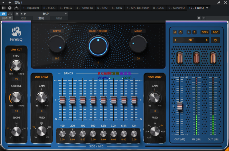 均衡器 FireSonic.FireEQ.v1.0【WIN】-KK音频资源网