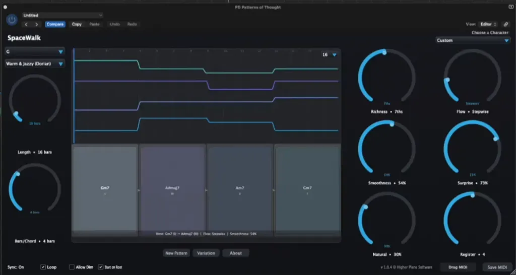 [氛围和弦进行生成器] Higher Plane SpaceWalk (Ambient Chord Progression Generator) v1.1.4 [WiN]（26.72MB）-KK音频资源网