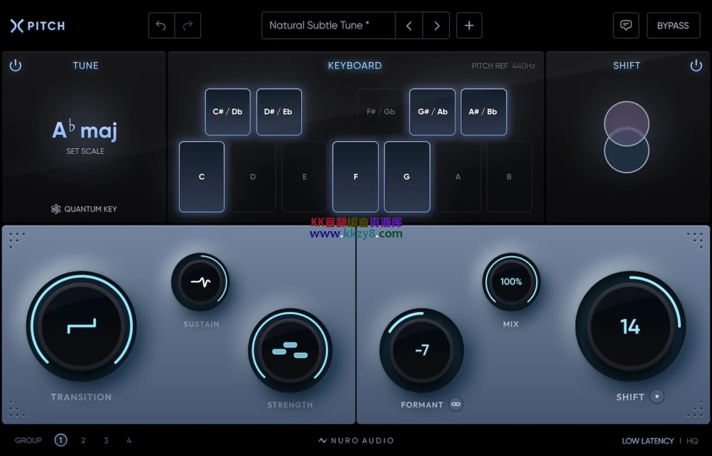 零延迟实时修音插件!Nuro Audio Xpitch v1.0.2 WIN&MAC