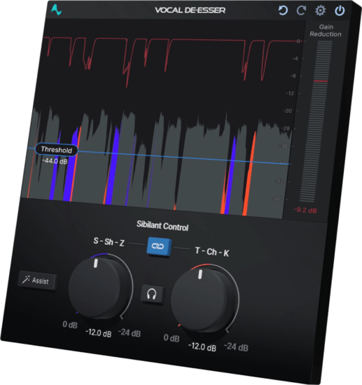 一键AI智能去齿音插件！Antares Vocal De-Esser v1.0.0 WIN&MAC-KK音频资源网