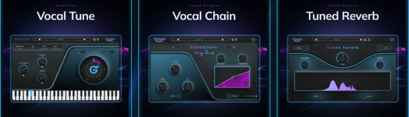 专业零延迟人声混音效果器合集！Tuned Plugins Vocal Essentials Bundle v2024.09 WIN&MAC-KK音频资源网