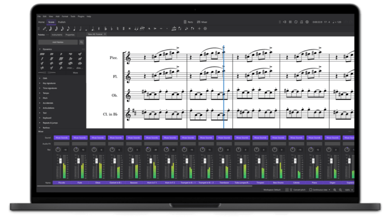 最强乐谱软件!Musescore v4.4.1 WIN&MAC&LiNUX-KK音频资源网