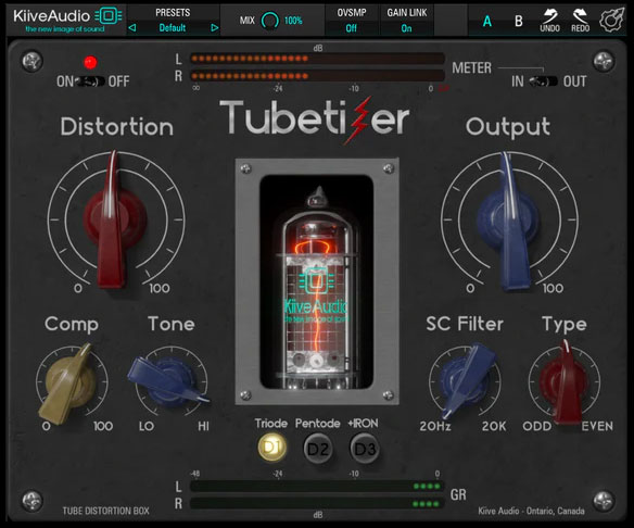 建模电子管饱和增益效果器！Kiiive Audio Tubetizer v1.0.0 WIN&MAC-KK音频资源网