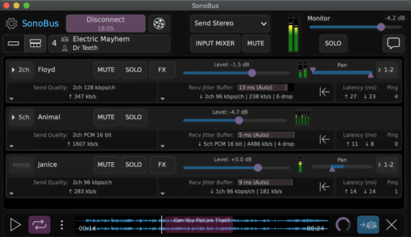 [超强黑科技：高质量低延迟网络音频流传输插件]Sonosaurus SonoBus v1.7.2 x64 x86 VST VST3 AU AAX STANDALONE [WiN, MacOSX]（77MB+133MB）-KK音频资源网