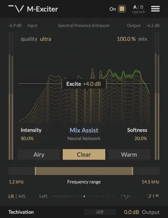 [高保真谐波增强器]Techivation M-Exciter v1.0.0-BUBBiX [WiN]（34MB）-KK音频资源网