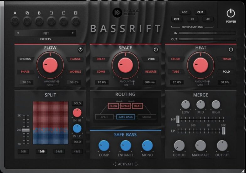 [低音塑形效果插件]InstantAudio BassRift v2.0 [WiN]（11.81MB）-KK音频资源网