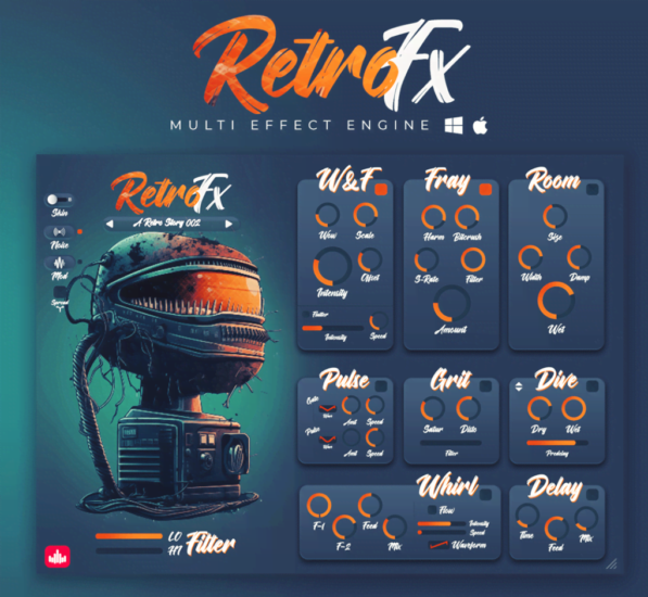 [复古多效果插件]ProducerSources RetroFX v1.4.5 [WiN]（123.6MB）-KK音频资源网