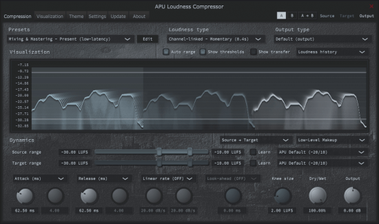 [响度压缩器插件]APU Software APU Loudness Compressor v3.2.7 [WiN, MacOSX]（23.8MB+37.6MB）-KK音频资源网