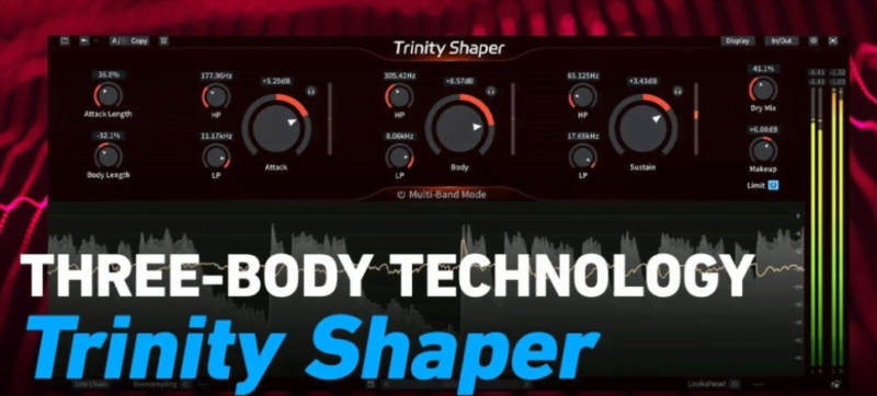 [三体新一代音头处理器瞬态塑形器]Plugin Alliance TBTECH Trinity Shaper v1.1.0 [MacOSX]（147MB）-KK音频资源网