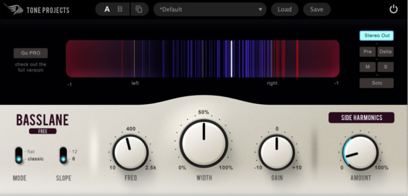 [低频立体声宽度处理工具]Tone Projects Basslane Pro v1.0.4 [WiN, MacOSX]（40Mb）-KK音频资源网