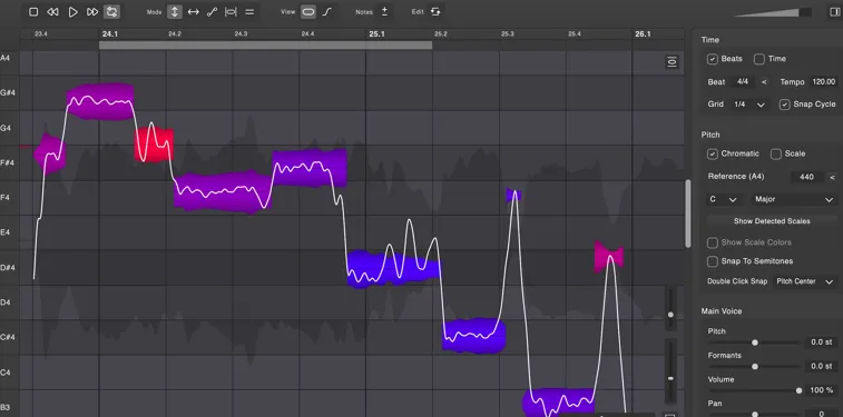 [比 Melodyne 好用的人声编辑和音高修正工具] DoublePi Vovious v1.0.12-V.R [WiN, MacOSX]（14MB+24MB）-KK音频资源网
